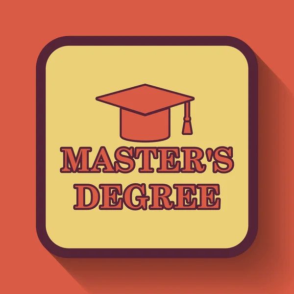 Master's degree icon — Stock Photo, Image