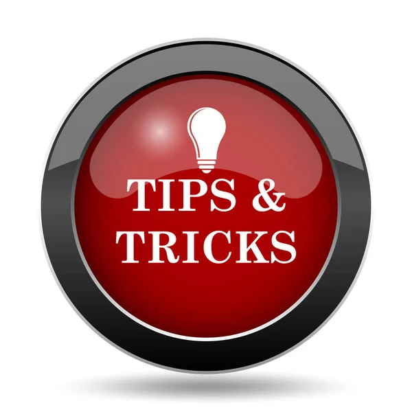 Tips Tricks Icon Internet Button White Background — Stock Photo, Image