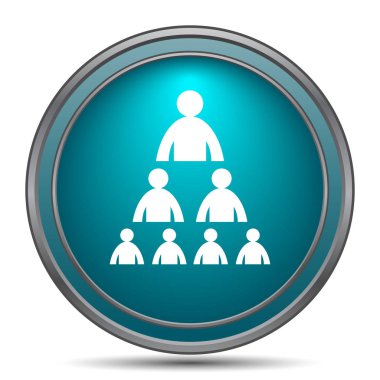 Kuruluş grafiği ile insanlar kutsal kişilerin resmi. Beyaz arka plan üzerinde Internet düğmesi