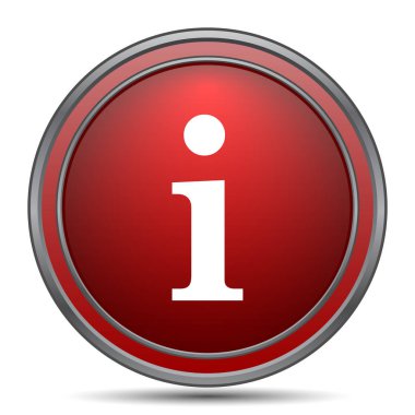 bilgi simgesi. Beyaz arka plan üzerinde Internet düğmesi