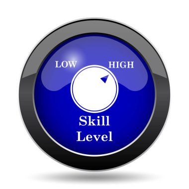 Beceri düzeyi simgesi. Beyaz arka plan üzerinde Internet düğmesi