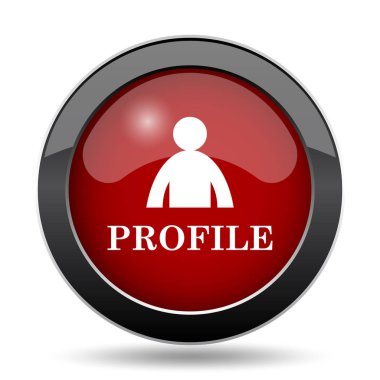 Profil simgesi. Beyaz arka plan üzerinde Internet düğmesi