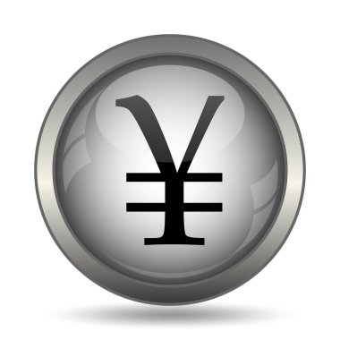 Yen siyah kutsal kişilerin resmi web sitesi düğme beyaz arka plan üzerinde