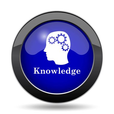 Bilgi simgesi. Beyaz arka plan üzerinde Internet düğmesi