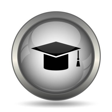 Mezuniyet siyah kutsal kişilerin resmi web sitesi düğme beyaz arka plan üzerinde