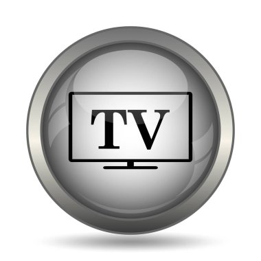 TV siyah kutsal kişilerin resmi web sitesi düğme beyaz arka plan üzerinde