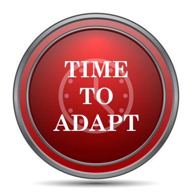 Simge uyum için zaman. Beyaz arka plan üzerinde Internet düğmesi