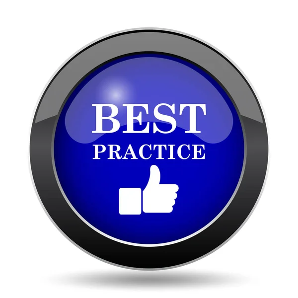 Best practice icon. Internet button on white background
