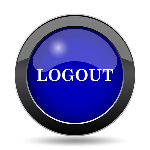 Logout Icon Internet Button White Background — Stock Photo, Image