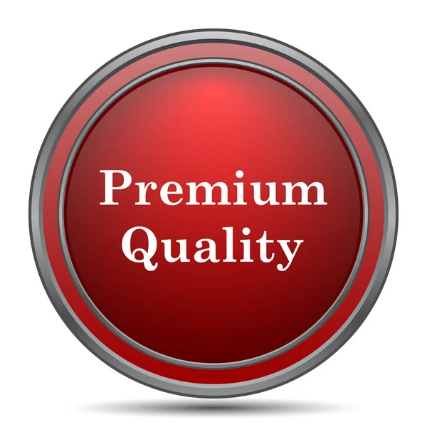 Premium Kvalitet Ikon Internetknap Hvid Baggrund - Stock-foto