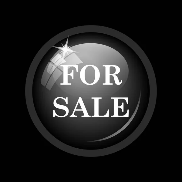 Sale Icon Internet Button Black Background — Stock Photo, Image