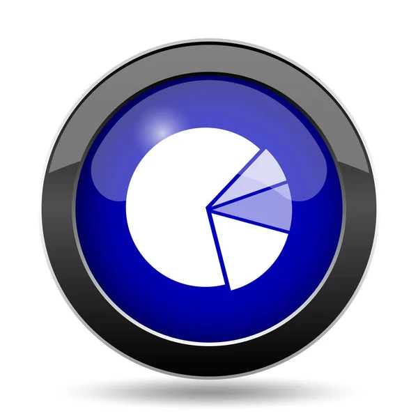 Chart Pie Icon Internet Button White Background — Stock Photo, Image