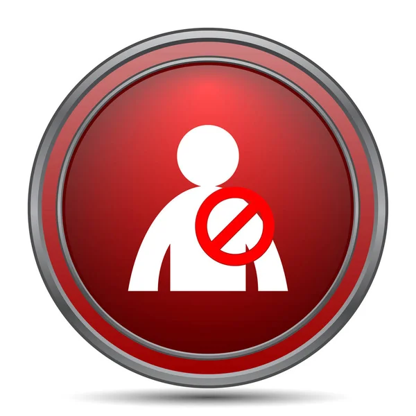 Ikona Dostupnosti Offline Uživatele Internet Tlačítko Bílém Pozadí — Stock fotografie