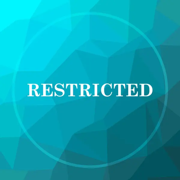 Restricted icon — Stock Photo, Image