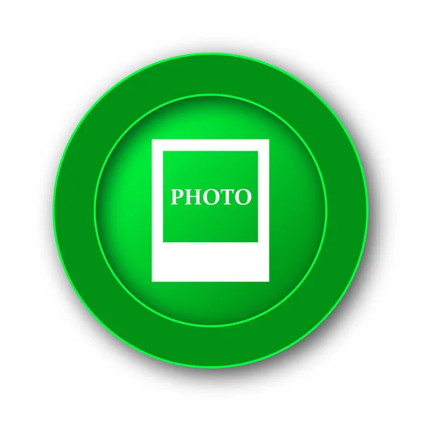 Fotopictogram Internet Knop Witte Achtergrond — Stockfoto