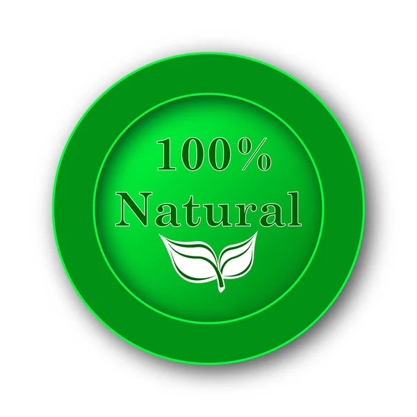 100 por ciento icono natural — Foto de Stock