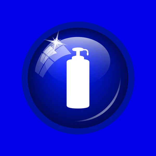 Soap のアイコン 青色の背景のインター ネット ボタン — ストック写真