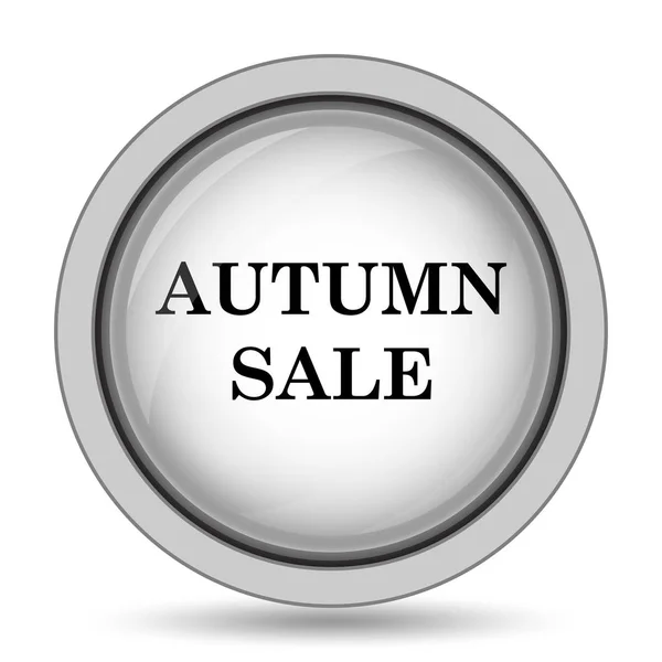 Autumn Sale Icon Internet Button White Background — Stock Photo, Image