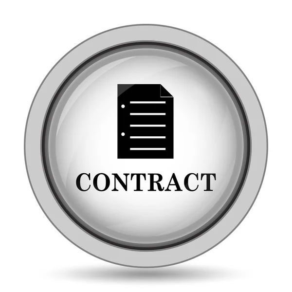 Ícone do contrato — Fotografia de Stock