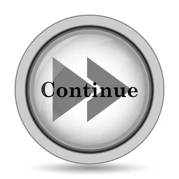 Continue Icon Internet Button White Background — Stock Photo, Image