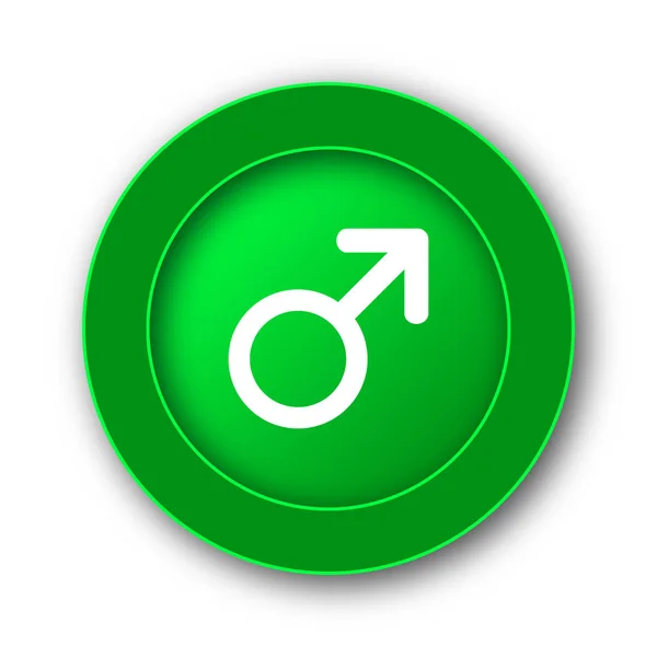 雄記号アイコン 白い背景の上のインター ネット ボタン — ストック写真
