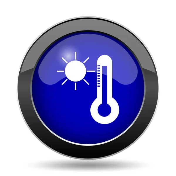 Значок сонця і термометра — стокове фото