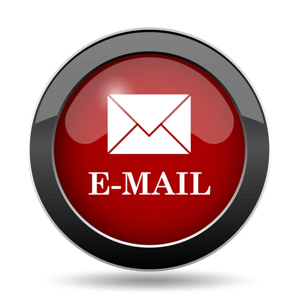 E-mail icon. Internet button on white background