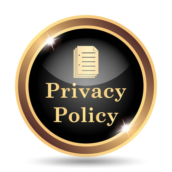 Privacy policy icon. Internet button on white background