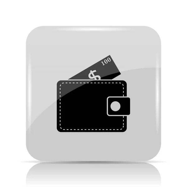 Wallet Icon Internet Button White Background — Stock Photo, Image