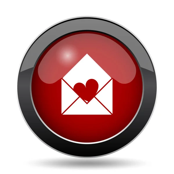 Send Love Icon Internet Button White Background — Stock Photo, Image