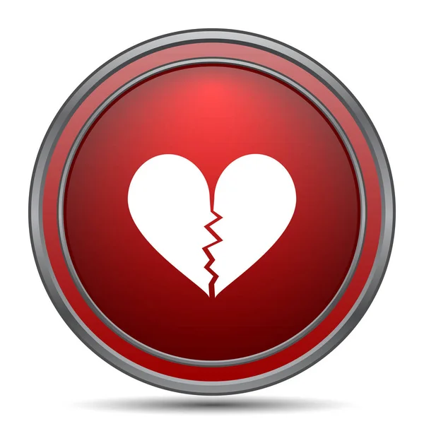 Broken heart icon — Stock Photo, Image