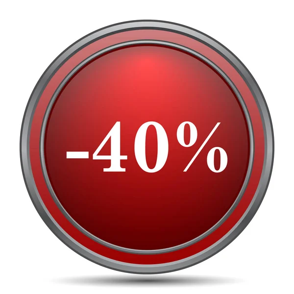 Ikona 40 % slevu — Stock fotografie