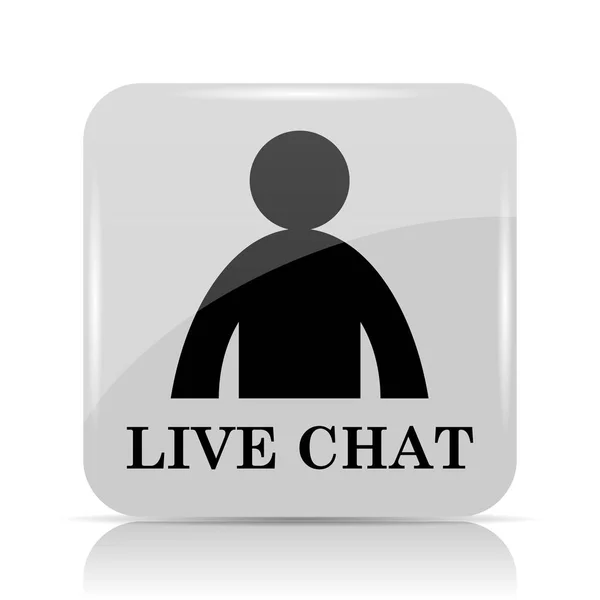 Icono de chat en vivo — Foto de Stock