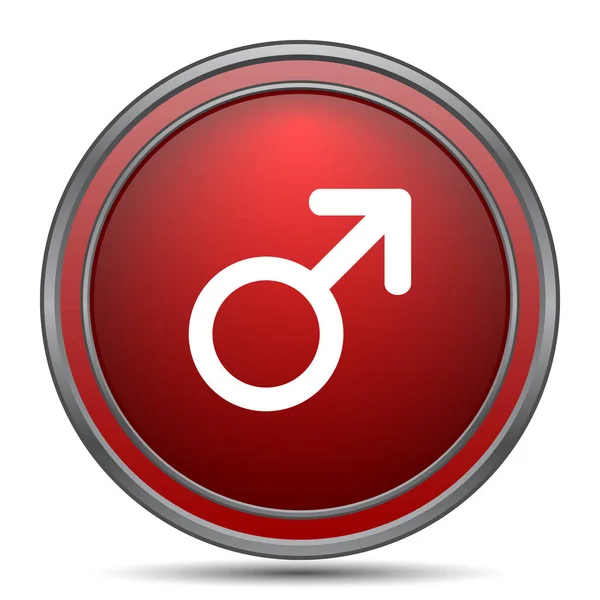 Male Sign Icon Internet Button White Background — Stock Photo, Image