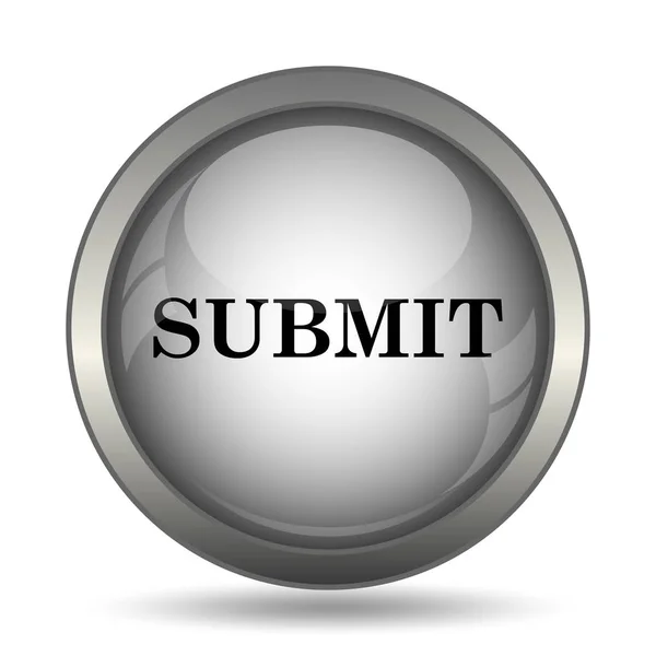 Submit Icon Black Website Button White Background — Stock Photo, Image