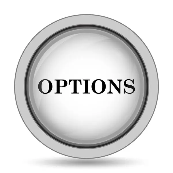 Options Icon Internet Button White Background — Stock Photo, Image