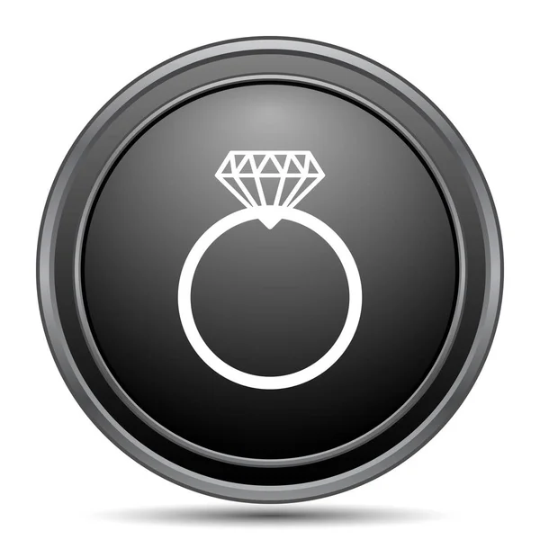 Icono anillo de diamante — Foto de Stock