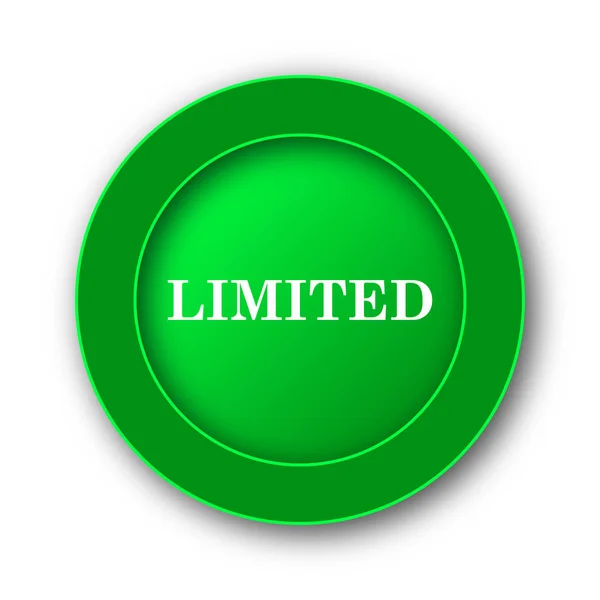 Limited Icon Internet Button White Background — Stock Photo, Image