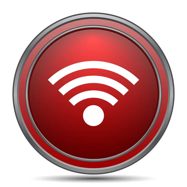 Wireless Sign Icon Internet Button White Background — Stock Photo, Image