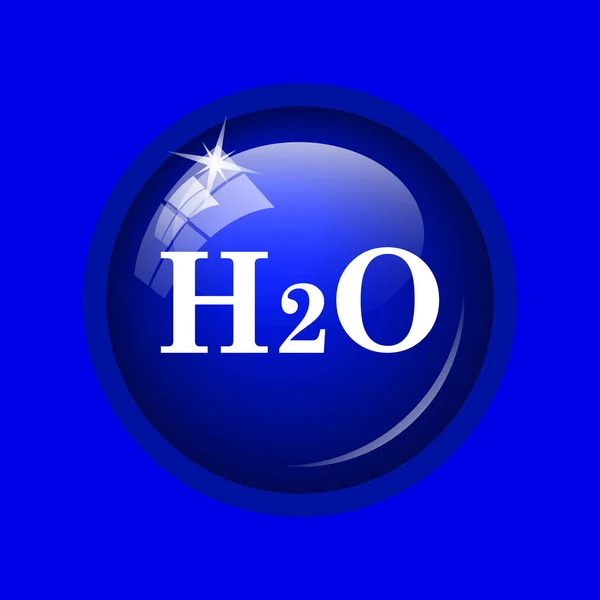 H2O Symbol Internet Taste Auf Blauem Hintergrund — Stockfoto