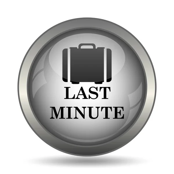 Last Minute Černé Stránky Tlačítko Bílém Pozadí — Stock fotografie