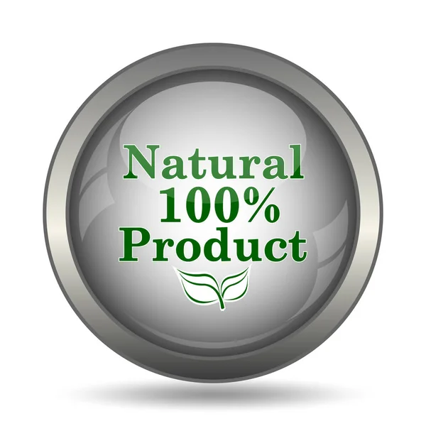 100 por ciento icono de producto natural —  Fotos de Stock