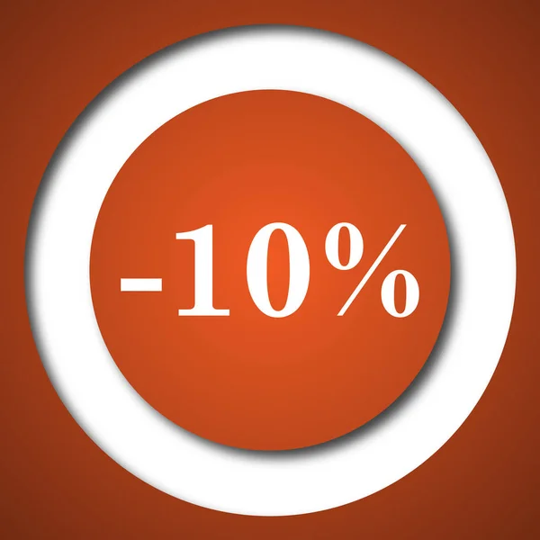 10 % sleva ikona — Stock fotografie