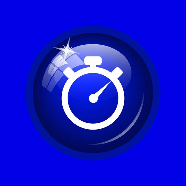 Timer Icon Internet Button Blue Background — Stock Photo, Image