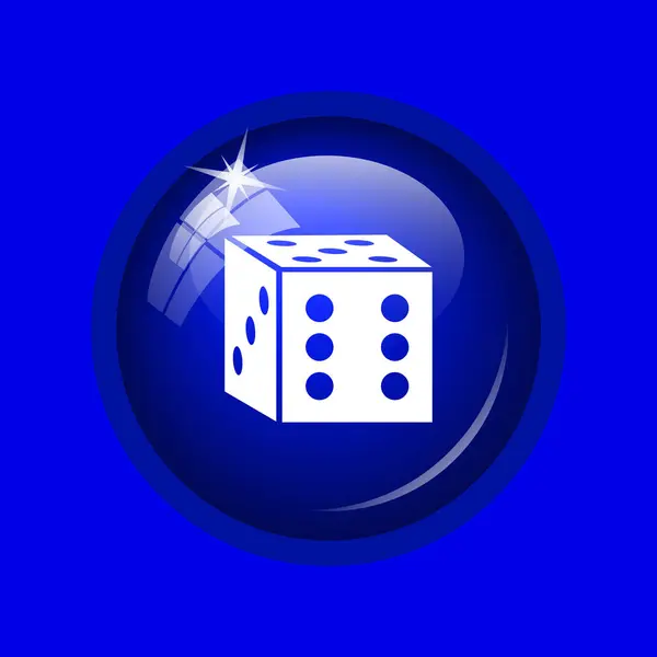 Dice icon — Stock Photo, Image