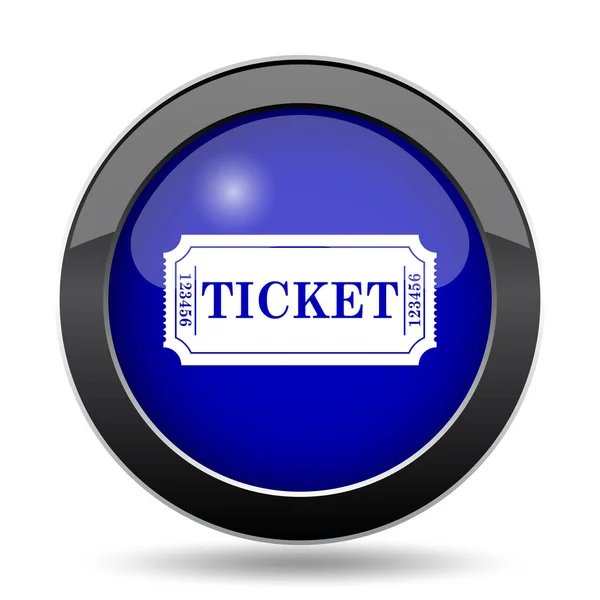 Cinema Ticket Icon Internet Button White Background — Stock Photo, Image