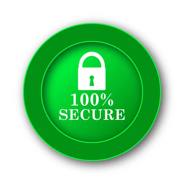 100 % bezpečné ikona — Stock fotografie