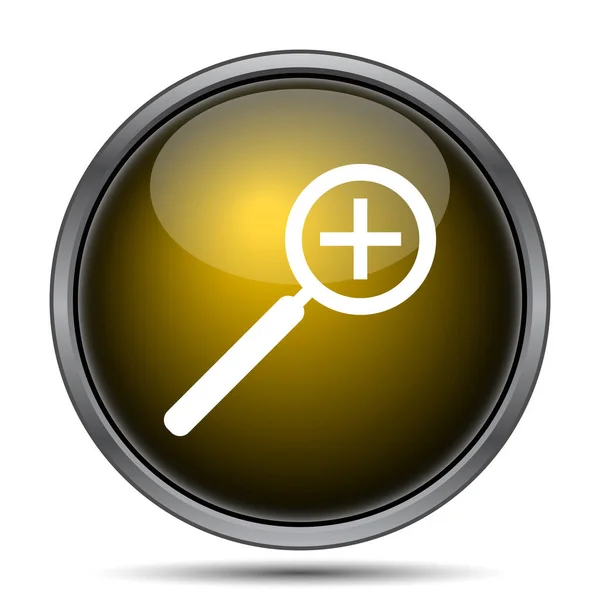 Zoom Icon Internet Button White Background — Stock Photo, Image