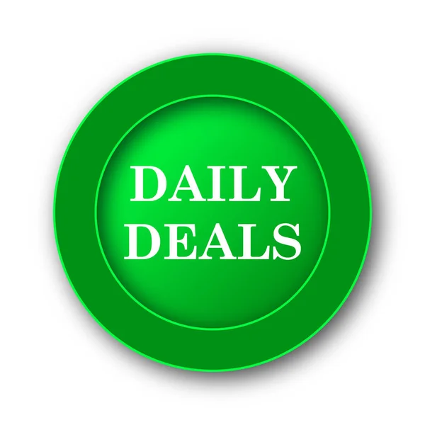 Daily Deals Icon Internet Button White Background — Stock Photo, Image