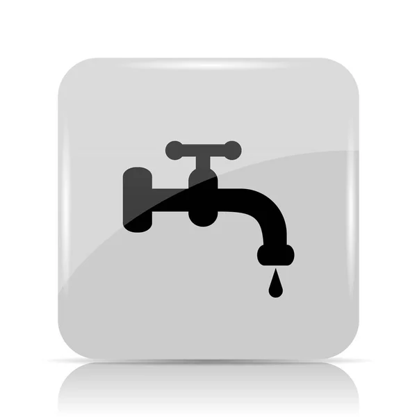 Water Tap Icon Internet Button White Background — Stock Photo, Image